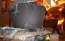 تحول در انتقال سرباره كوره قوس الكتریكی شماره ۶ ناحیه فولادسازی و ریخته‌گری مداوم