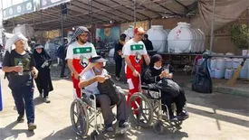 خدمت‌رسانی بنیاد ۱۵ خرداد به زائرین اربعین حسینی