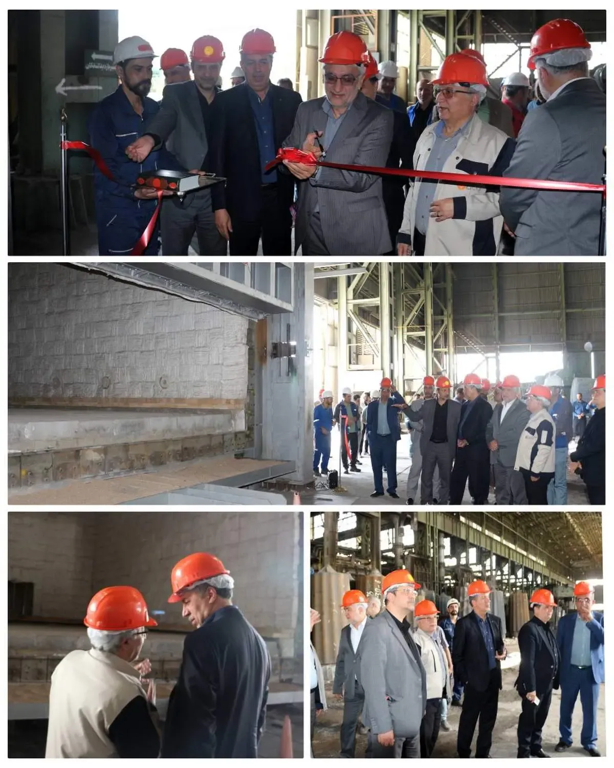 افتتاح بزرگترین کوره عملیات حرارتی مجتمع صنعتی اسفراین