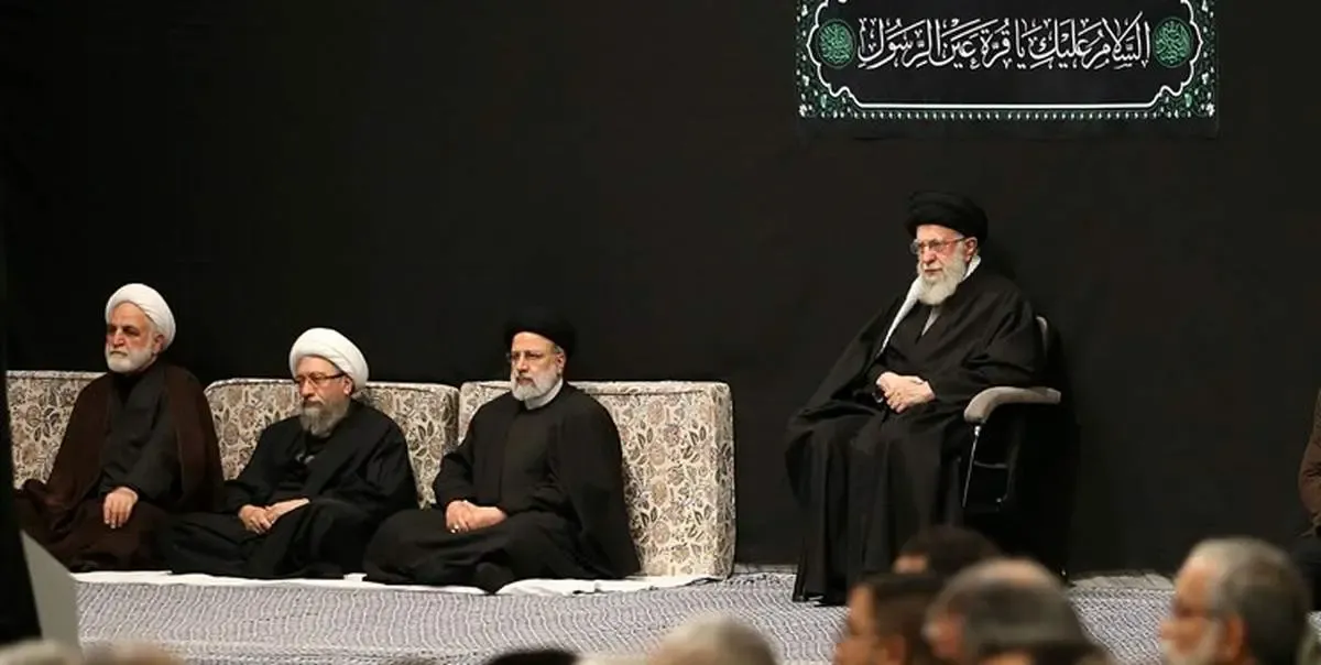 عزاداری شام شهادت حضرت فاطمه‌ زهرا(س) محضر رهبر انقلاب