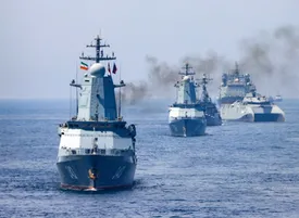 تصاویر تمرین نیروی دریایی سپاه برای بستن تنگه هرمز