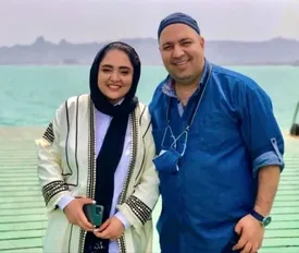 ببینید/ دابسمش نرگس محمدی و علی اوجی پشت ترافیک