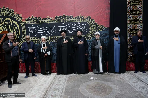 برگزاری مراسم عزاداری سالار شهیدان در حرم مطهر امام خمینی(س) با حضور یادگار امام