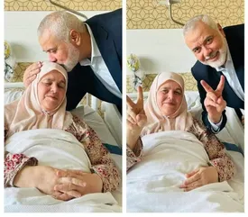 واکنش همسر هنیه پس از شنیدن خبر شهادت فرزندان و نوههایش/ عکس