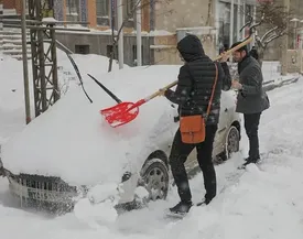 ارتفاع برف در این شهر به ۸۷ سانتی‌متر رسید