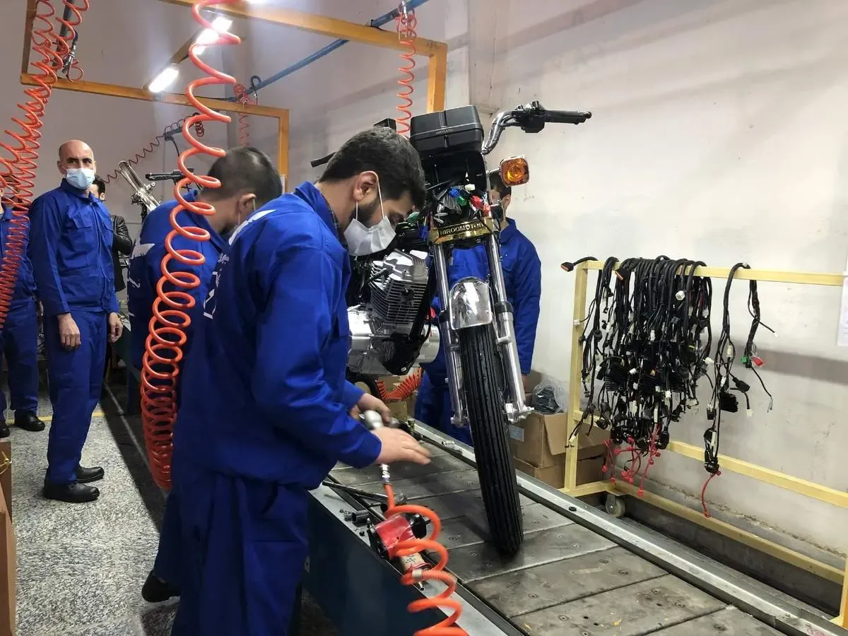 تولید موتورسیکلت CDI125 در زندان قم
