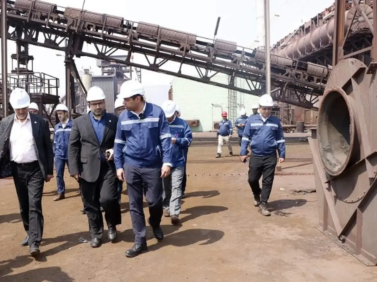 بازدید رئیس و اعضای هیأت مدیره و اجرایی انجمن تولید کنندگان فولاد ایران از کارخانه صبا فولاد خلیج فارس