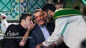 صحبتهای درگوشی نکونام با یک پرسپولیسی/ عکس