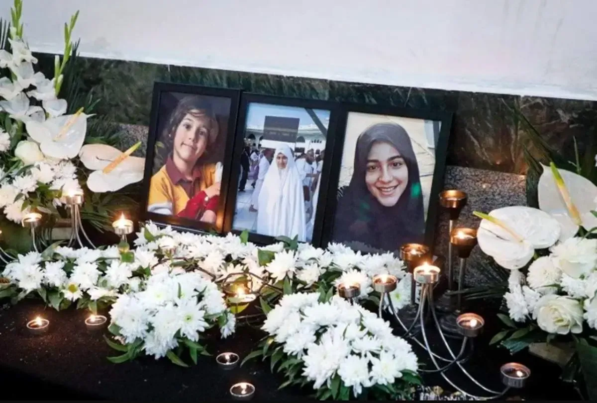 تصاویری اندوهناک از مراسم ترحیم خانواده سقاب اصفهانی