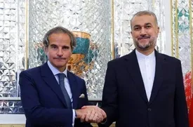 دیدار رافائل گروسی با امیرعبداللهیان در تهران/ عکس