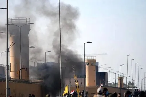 انفجار در یکی از مراکز آمریکا در بغداد