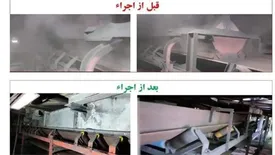 پروژه های دبل دک رولر اسکرین و شوت های غبار نشان فولاد خوزستان با موفقیت اجرا شد