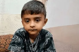تشییع پیکر شهید ۴ ساله سیریک
