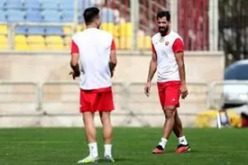 ادامه دعوای دیشب بازیکنان پرسپولیس در تمرین امروز !