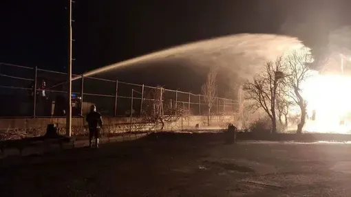 آتش‌سوزی گسترده در حوالی پالایشگاه تبریز