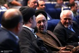 حضور سیدمحمد خاتمی در اولین مراسم سالگرد درگذشت مرحوم دعایی