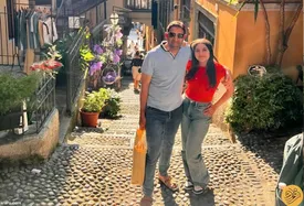 وحید هاشمیان و دخترش در ایتالیا / عکس