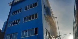 دانشگاه آزاد قلهک آتش گرفت