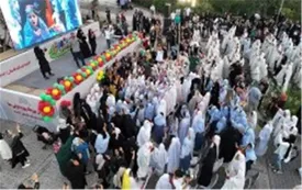 برگزاری با شکوه جشن بزرگ روزه اولی ها ویژه دانش آموز دختر در کیش