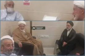 عیادت مهدی کروبی از موسوی لاری