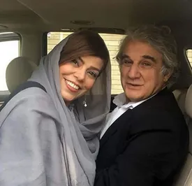 مهدی هاشمی با زیرپیراهنی در آغوش همسر دومش/ عکس