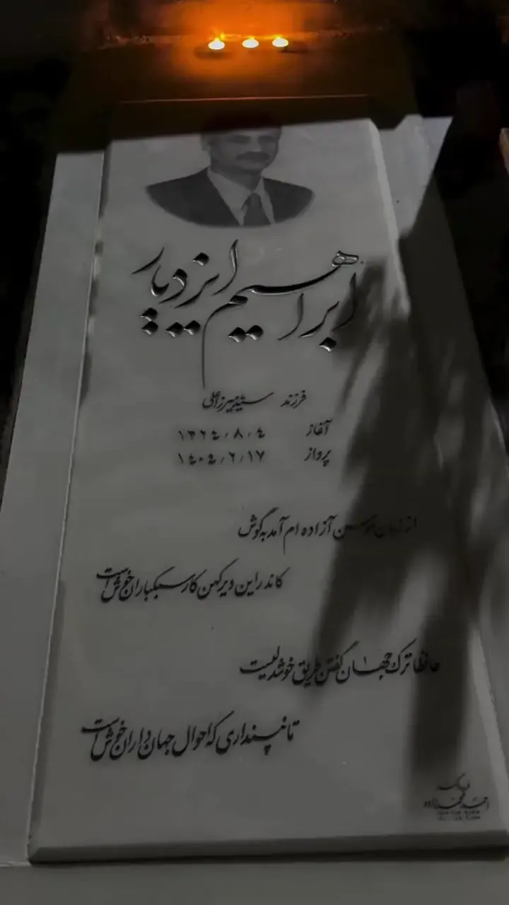 ویدئو غم‌انگیز پریناز ایزدیار از مزار پدرش