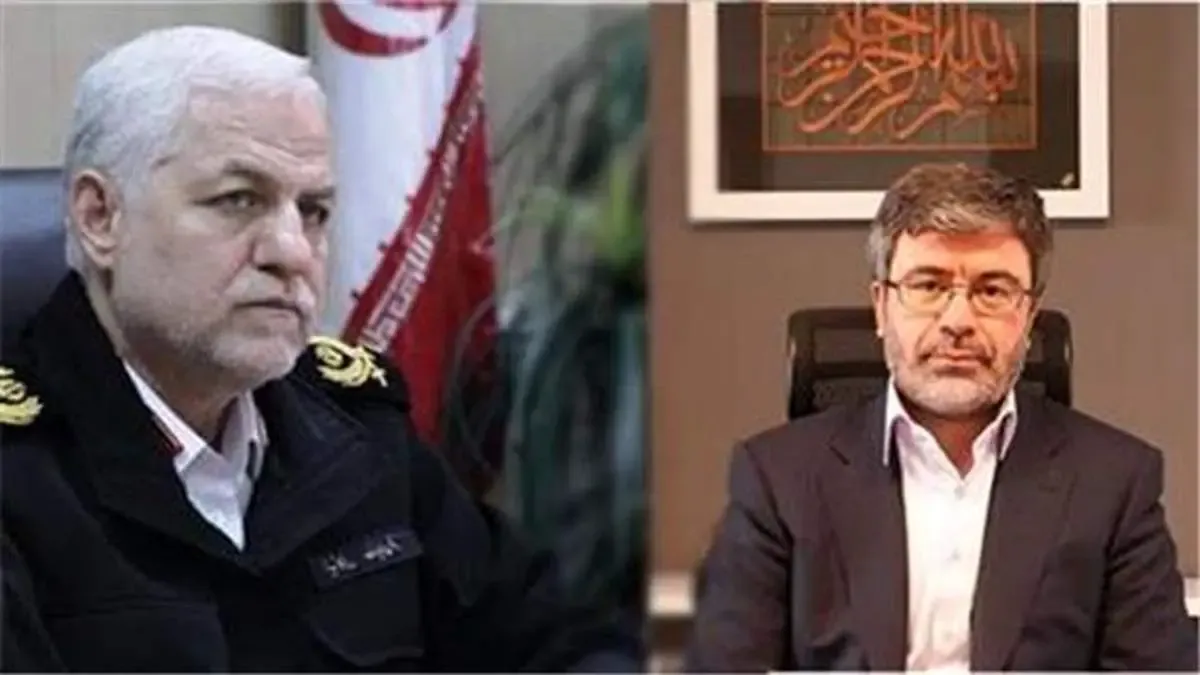 تبریک رئیس پلیس راهنمایی و رانندگی ناجا به مدیر عامل بیمه رازی