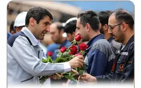 دیدار و تقدیر مدیرعامل شرکت فولادسنگان از کارگران این شرکت