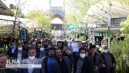 مراسم تشییع مرحوم حسین عبداللهی‎