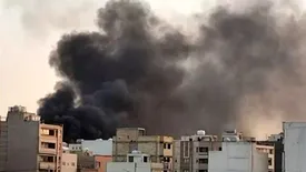 برخواستن دود سیاه در جنوب تهران