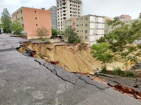 جزئیات خسارت پس از رانش زمین در کرج