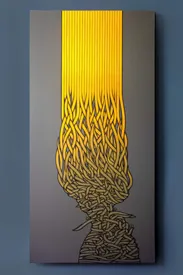 نمایش آثار کالیگرافی رها عبدالهی در نمایشگاه «نبض خط»