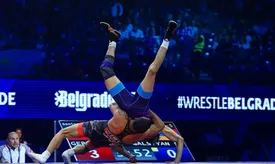 کشتکار با ضربه آخر چینی را شکست داد/ ببینید