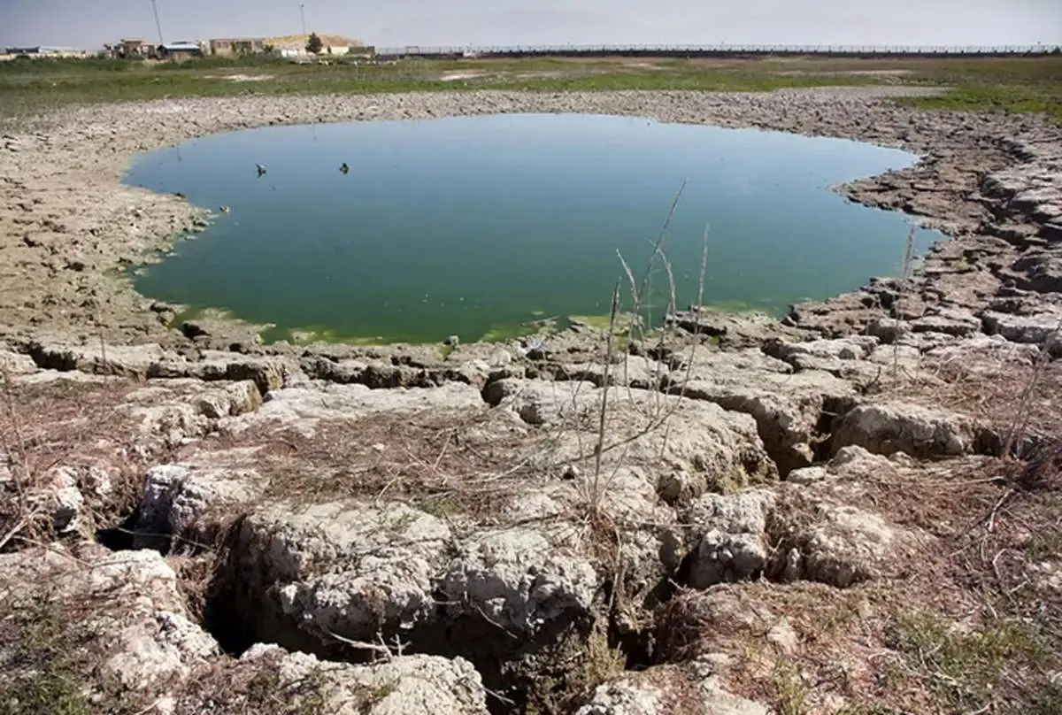سراب نیلوفر به‌طور کامل خشک شد