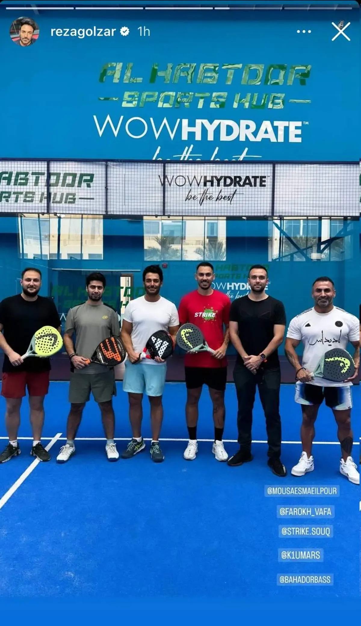 تمرین مشترک قهرمان بدنسازی با محمدرضا گلزار/ عکس