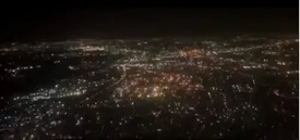 شیء نورانی در آسمان تهران بشقاب پرنده بود؟/ ببینید