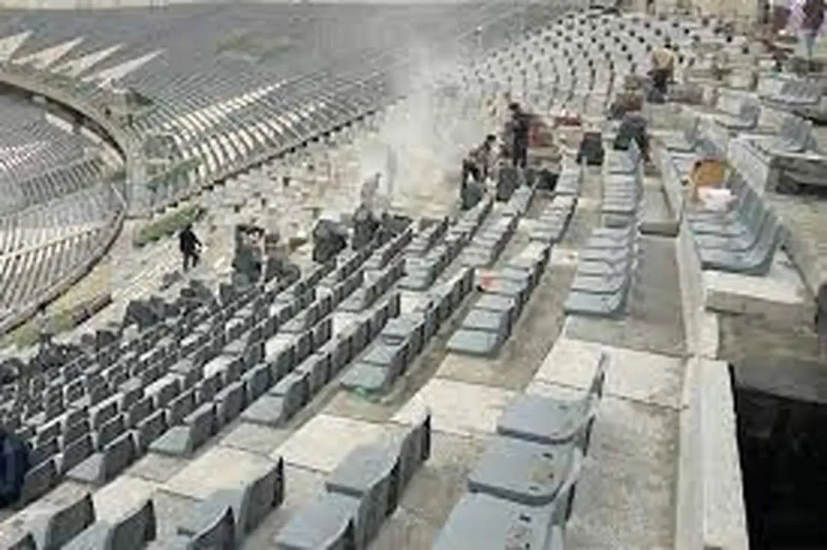 ببینید | آخرین خبرها از بازسازی سکوهای ورزشگاه آزادی