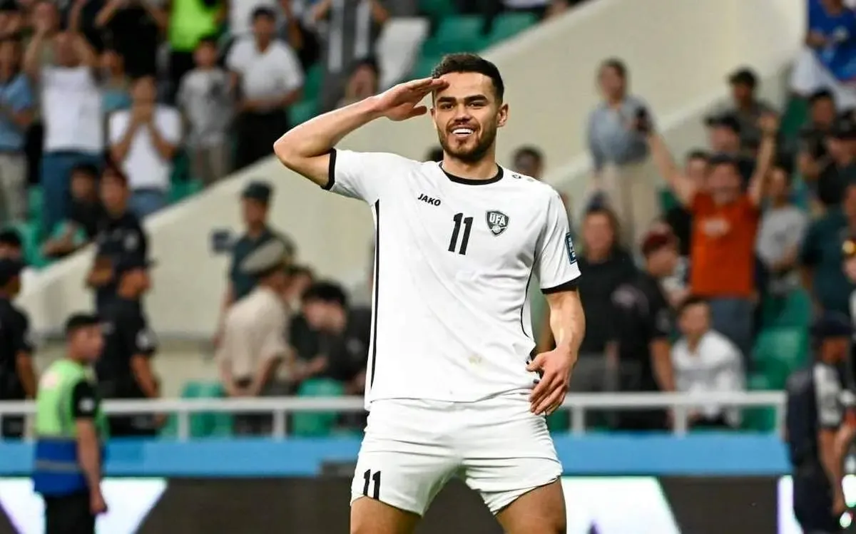 ژست خاص ستاره پرسپولیس پس از گلزنی در تیم ملی / عکس