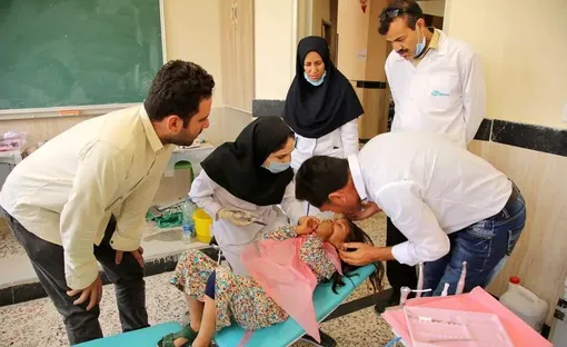 اردوی جهادی تیم پزشکی در روستای حصارچه جرگلان/عکس:مریم داورنیا