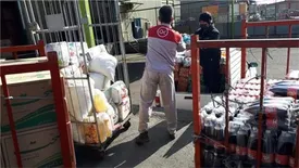 اهداء محموله کالاهای اساسی به موسسه خیریه نگهداری از معلولین ذهنی و سالمندان آشتیان