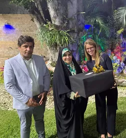 سحر امامی و شوهرش در ونزوئلا کادو گرفتند/ تصاویر