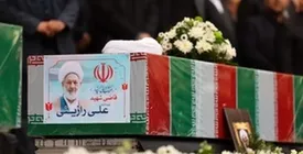 حضور قاضی صلواتی در مراسم تشییع پیکر 2 قاضی/ عکس