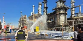 پالایشگاه اصفهان آتش گرفت/ چهار نفر مصدوم شدند