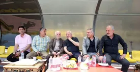 اسطوره سرخپوشان در تمرین پرسپولیس/ عکس