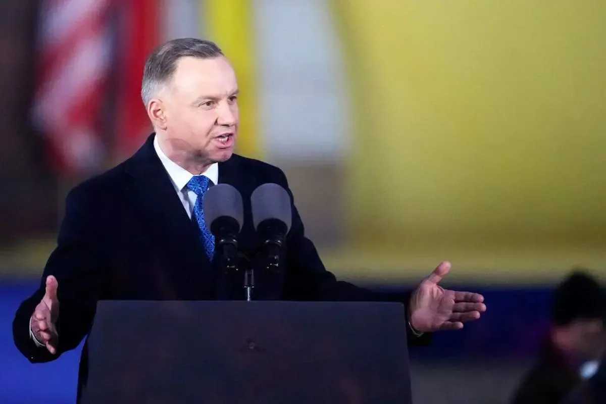 رییس جمهوری لهستان: «طوفان الاقصی» به نفع روسیه است