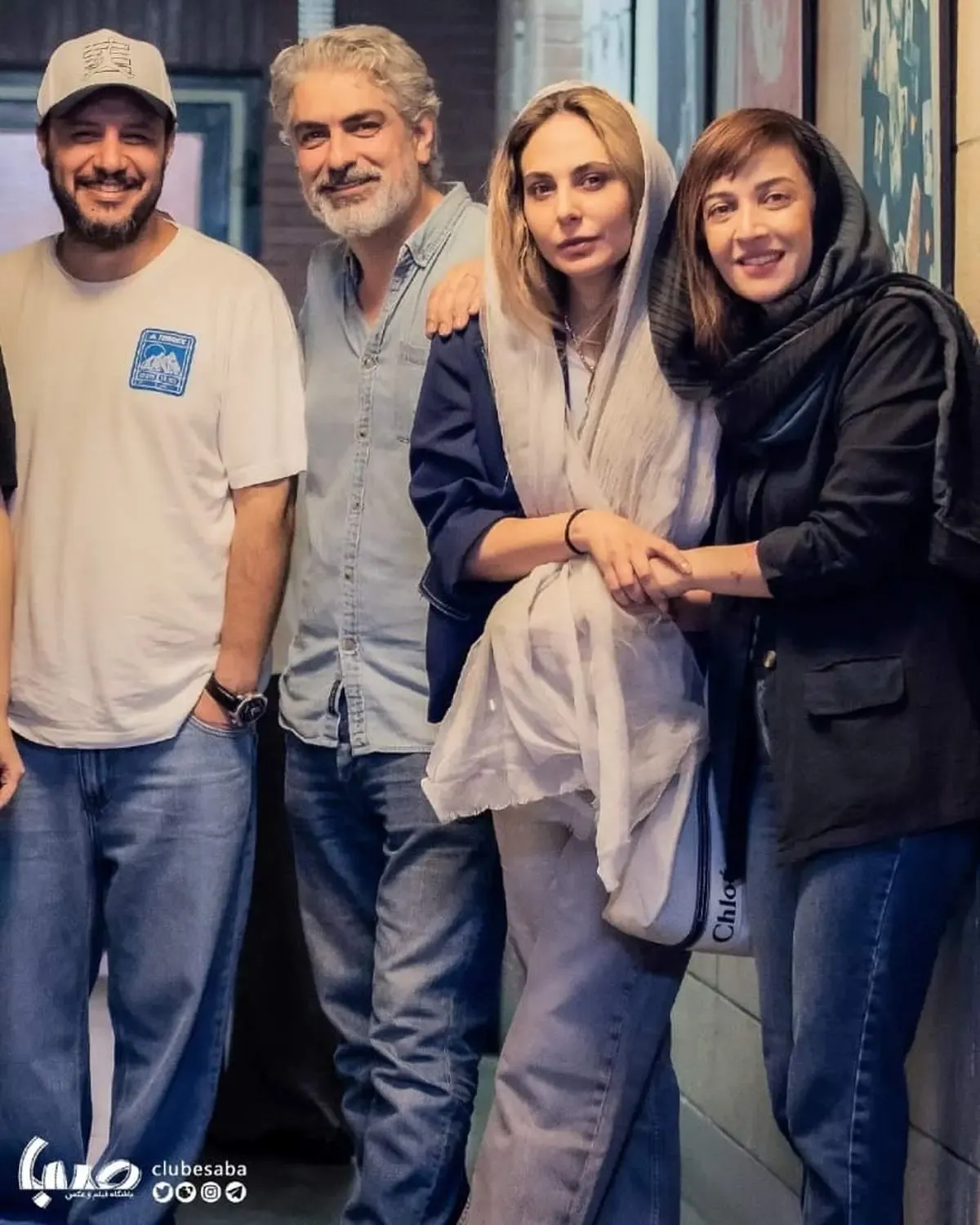 دورهمی جواد عزتی با بازیگران مشهور بدون مه لقا باقری/! تصاویر