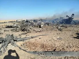 تصاویر بقایای هواگردهای آمریکا در اصفهان