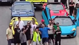 ماجرای آواز خوانی و بسته شدن جاده فیروزکوه با چند خودروی لاکچری/ فیلم