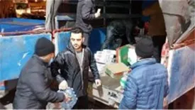 توزیع کمک‌های اهدایی مجتمع فولاد غدیر نی‌ریز در مناطق زلزله‌زده شهرستان خوی