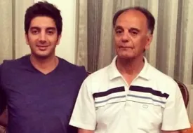 فرزاد فرزین از بابای باکلاس و خوشتیپش رونمایی کرد